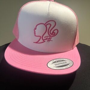 Pink Barbie silhouette SnapBack